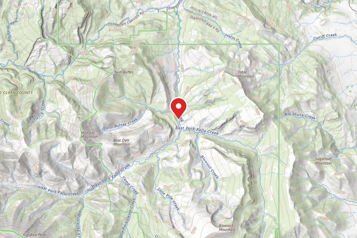 Helena-Lewis and Clark Dispersed Campsite FALLS CREEK 001