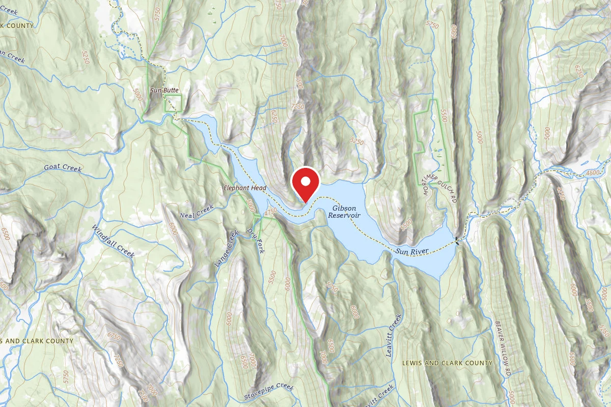 Helena-Lewis and Clark Dispersed Campsite GIBSON 006