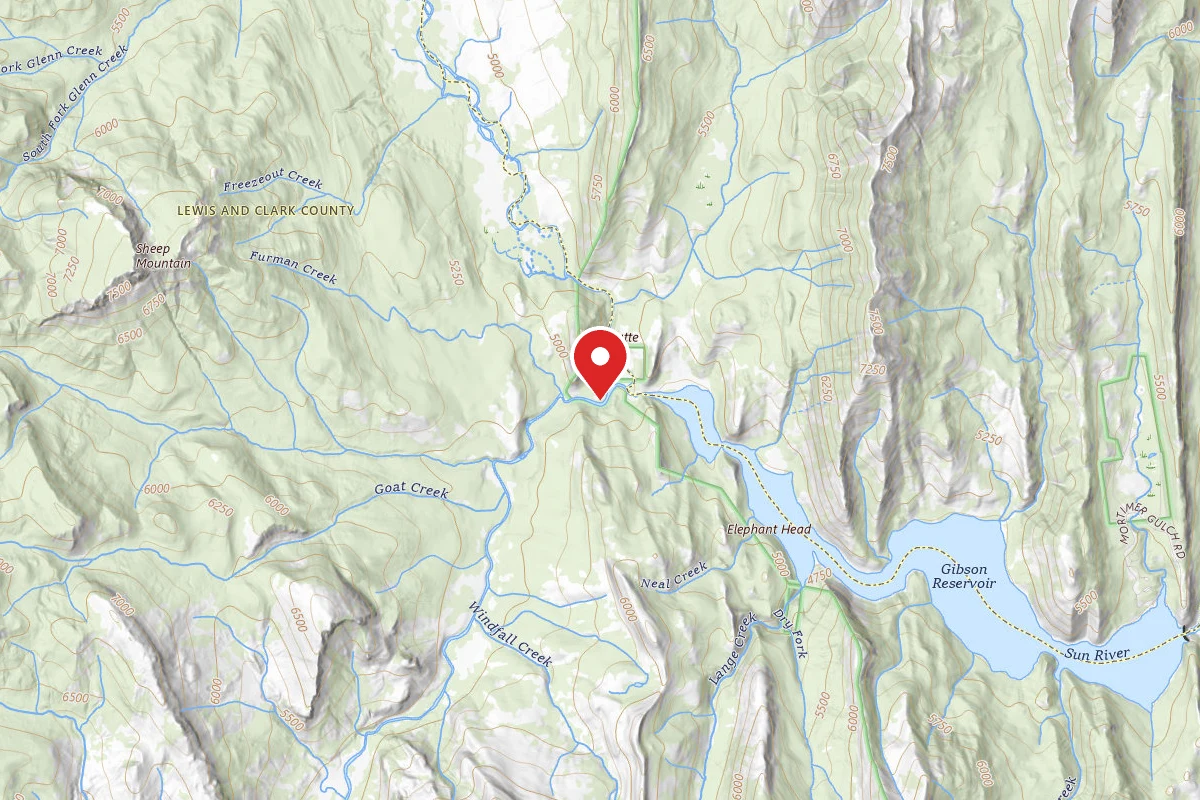 Helena-Lewis and Clark Dispersed Campsite S FK SUN 001