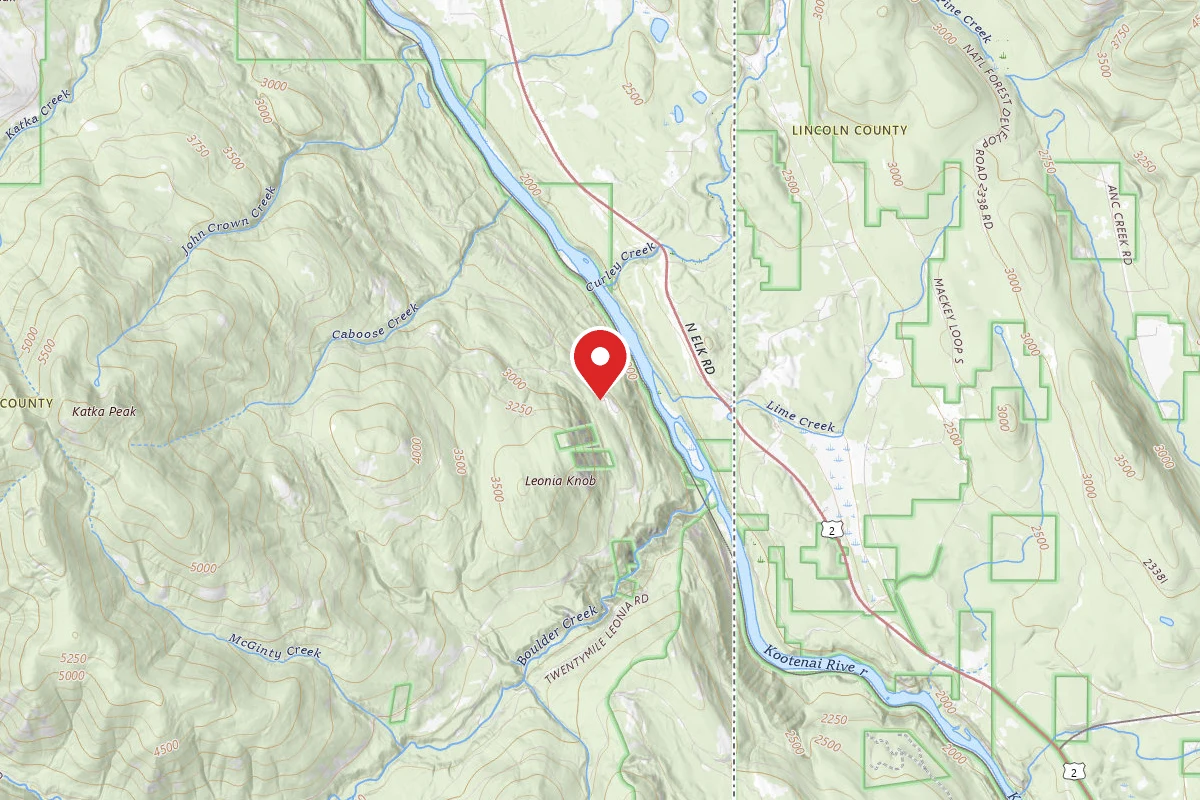 Idaho Panhandle Dispersed Campsite KATKA 04