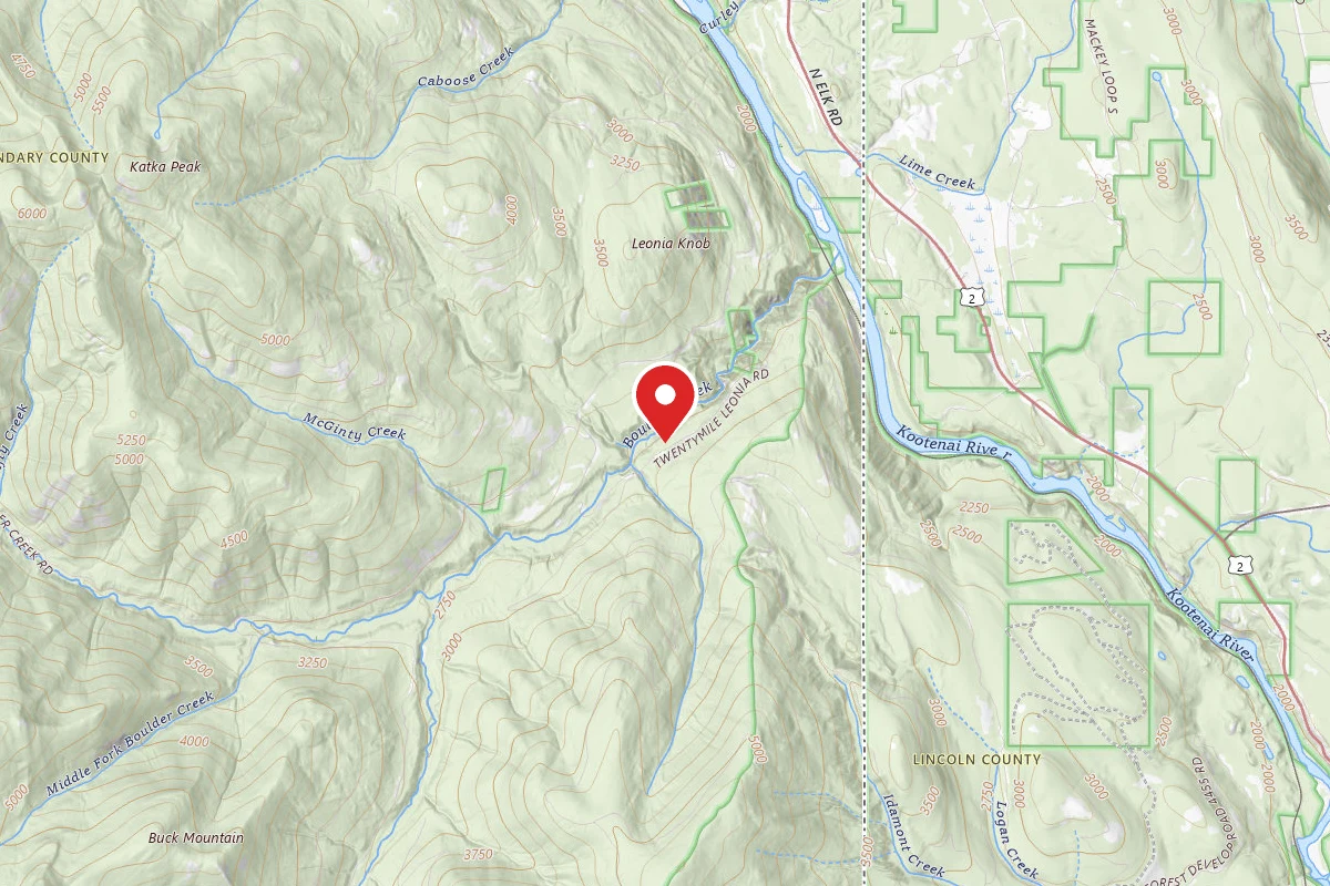 Idaho Panhandle Dispersed Campsite BOULDER CITY 02