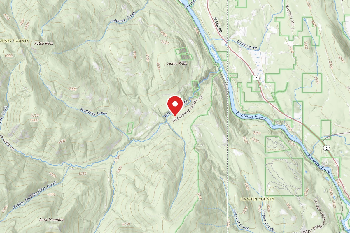 Idaho Panhandle Dispersed Campsite BOULDER CITY 03