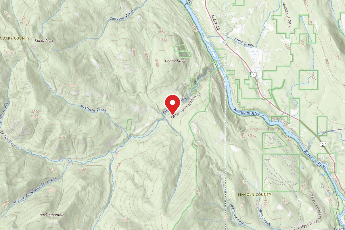 Idaho Panhandle Dispersed Campsite BOULDER CITY 04