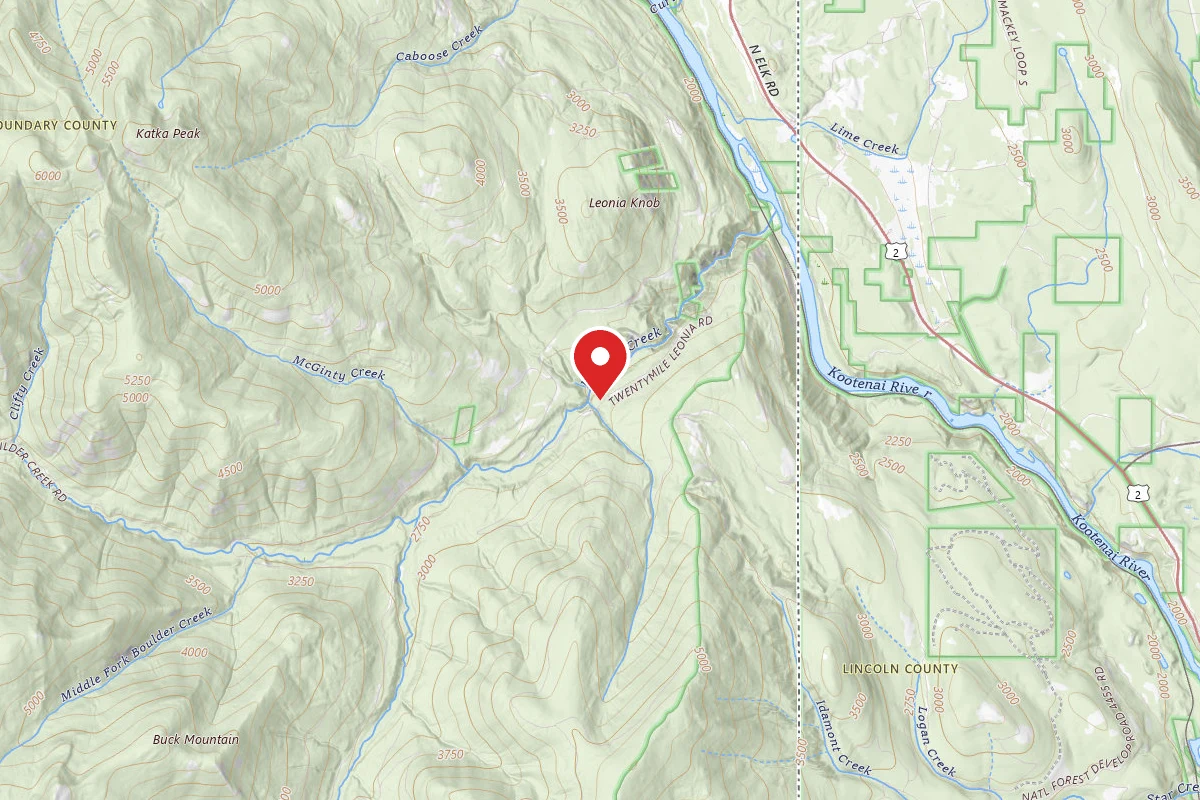 Idaho Panhandle Dispersed Campsite BOULDER CITY 05