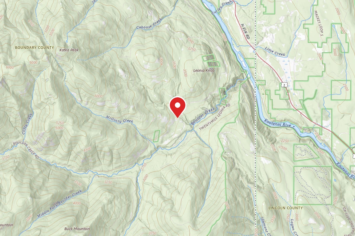 Idaho Panhandle Dispersed Campsite BOULDER CREEK 10