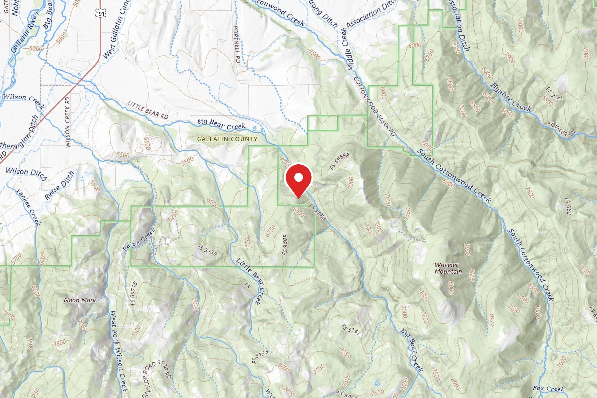 Custer Gallatin Dispersed Campsite FR980-02 LITTLE BEAR