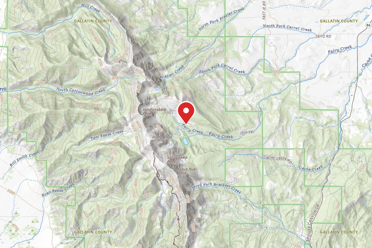 Custer Gallatin Dispersed Campsite FR74-03 FAIRY LAKE RD