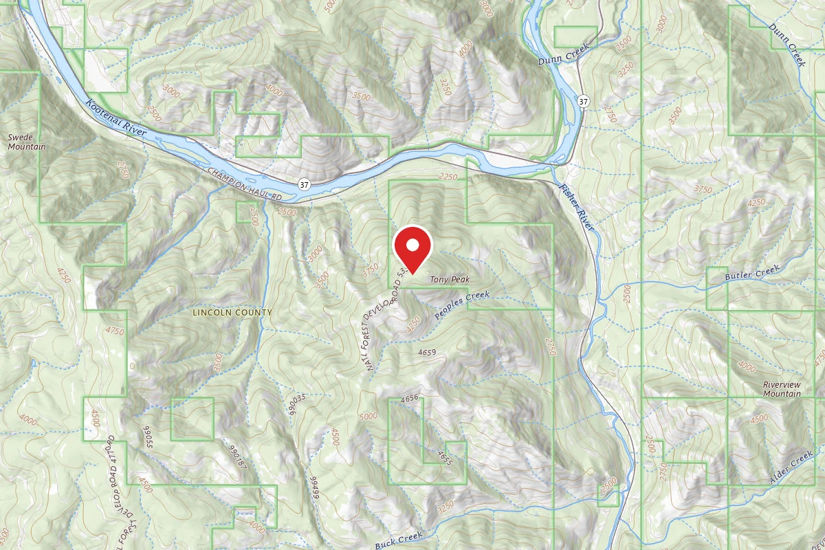 Kootenai Dispersed Campsite RD 533A