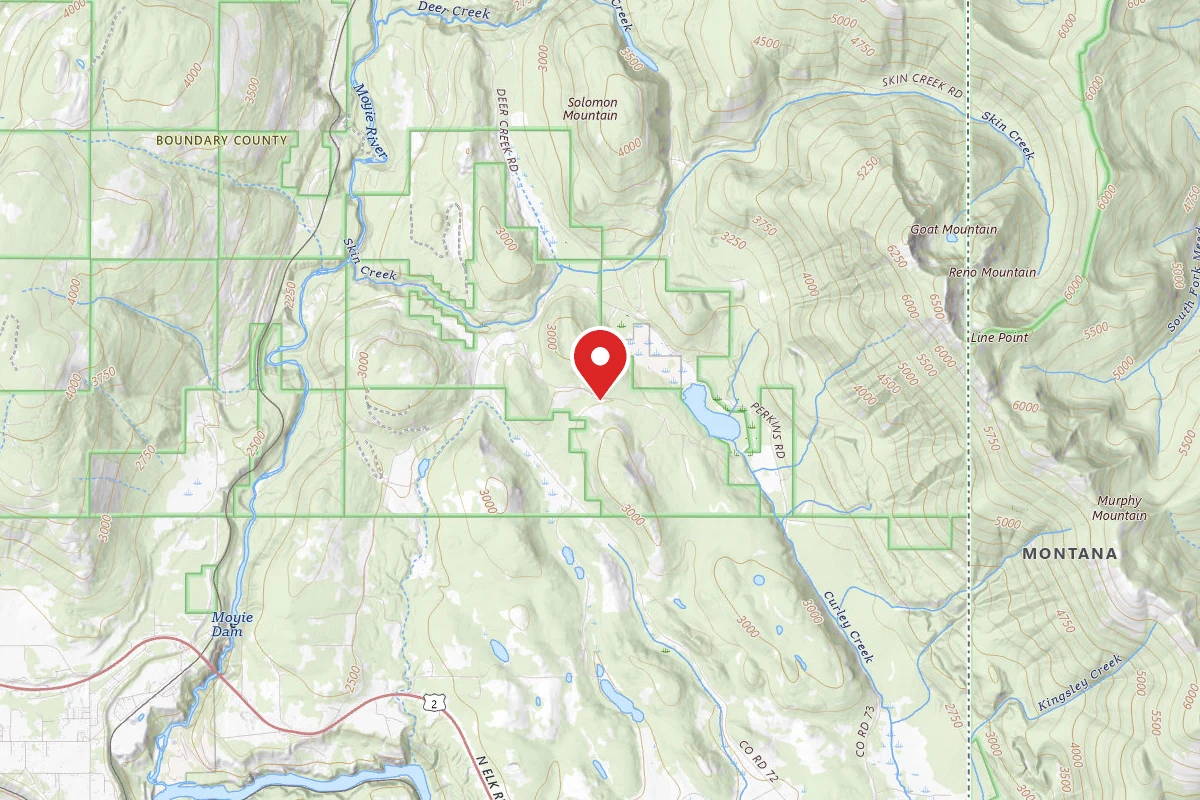 Idaho Panhandle Dispersed Campsite PERKINS LAKE ROAD 02