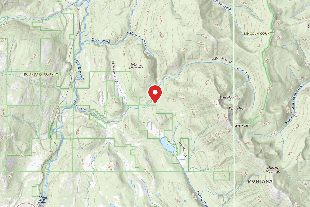 Idaho Panhandle Dispersed Campsite SOLOMON LAKE 01