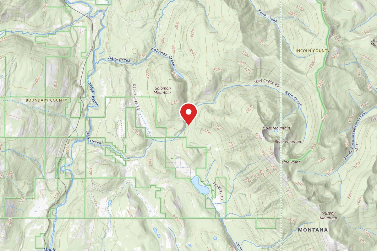 Idaho Panhandle Dispersed Campsite SOLOMON LAKE 02