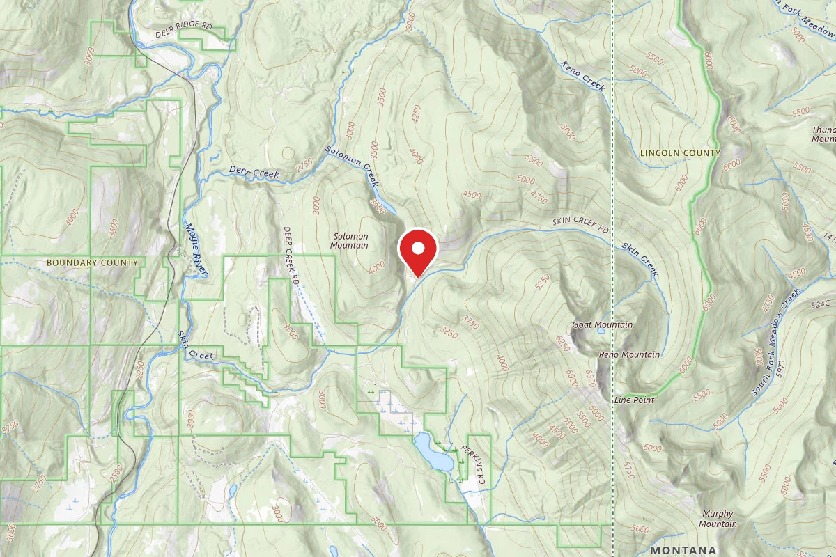 Idaho Panhandle Dispersed Campsite SOLOMON LAKE 03