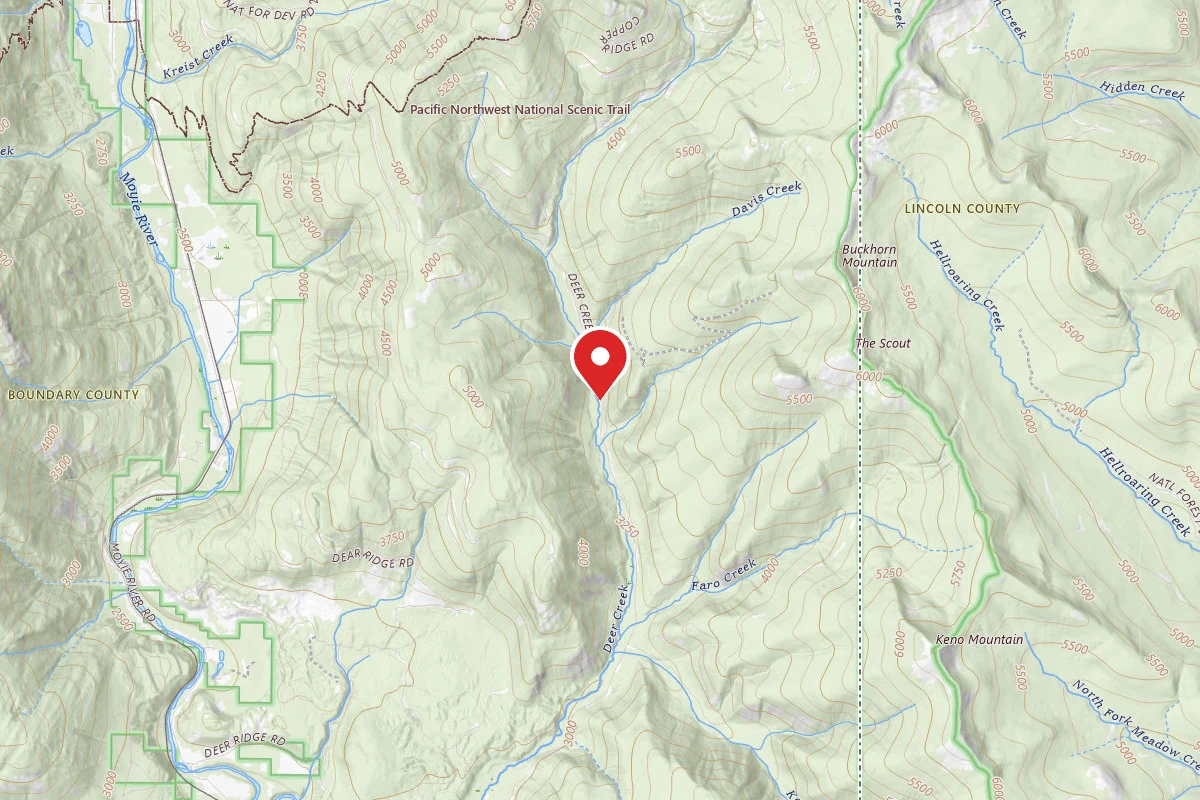 Idaho Panhandle Dispersed Campsite DEER CREEK ROAD 10