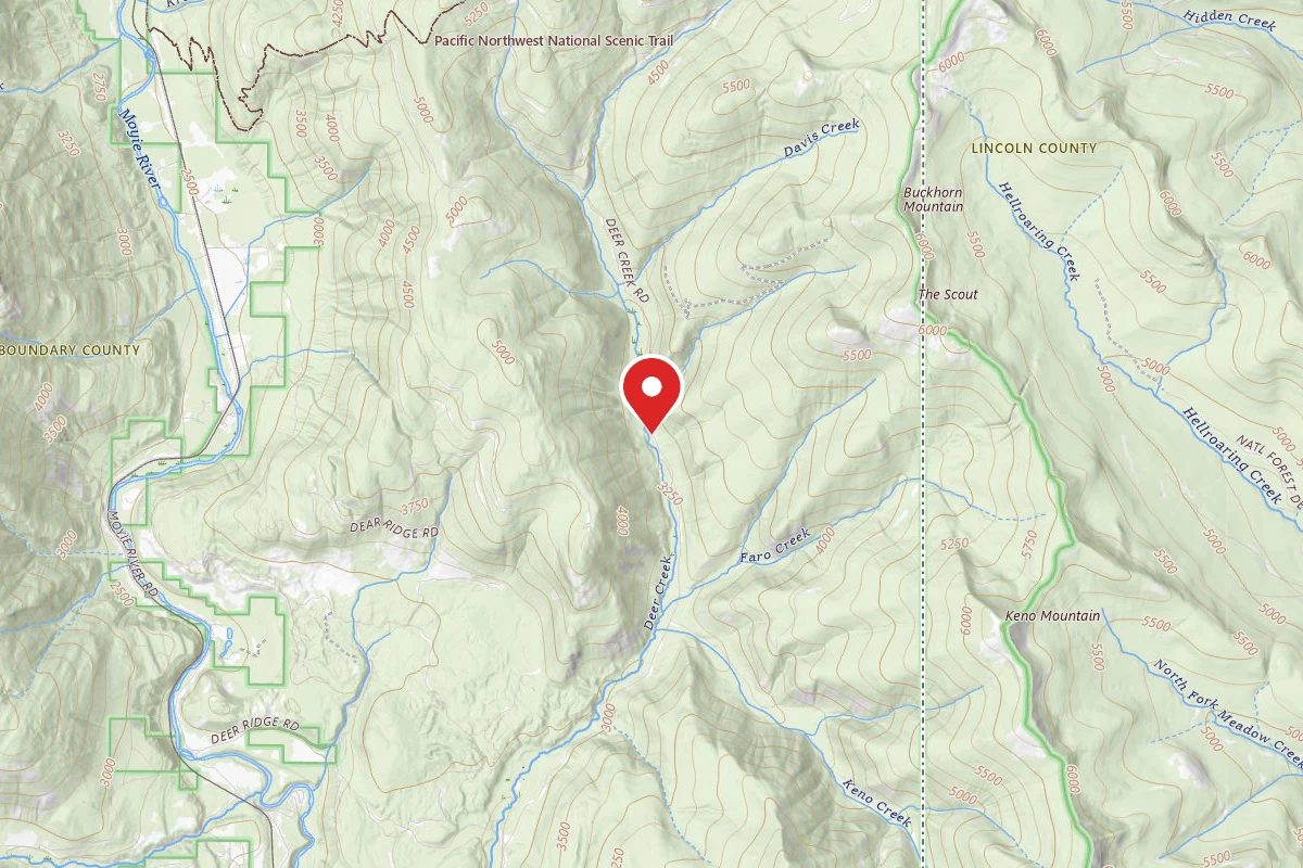 Idaho Panhandle Dispersed Campsite DEER CREEK ROAD 11