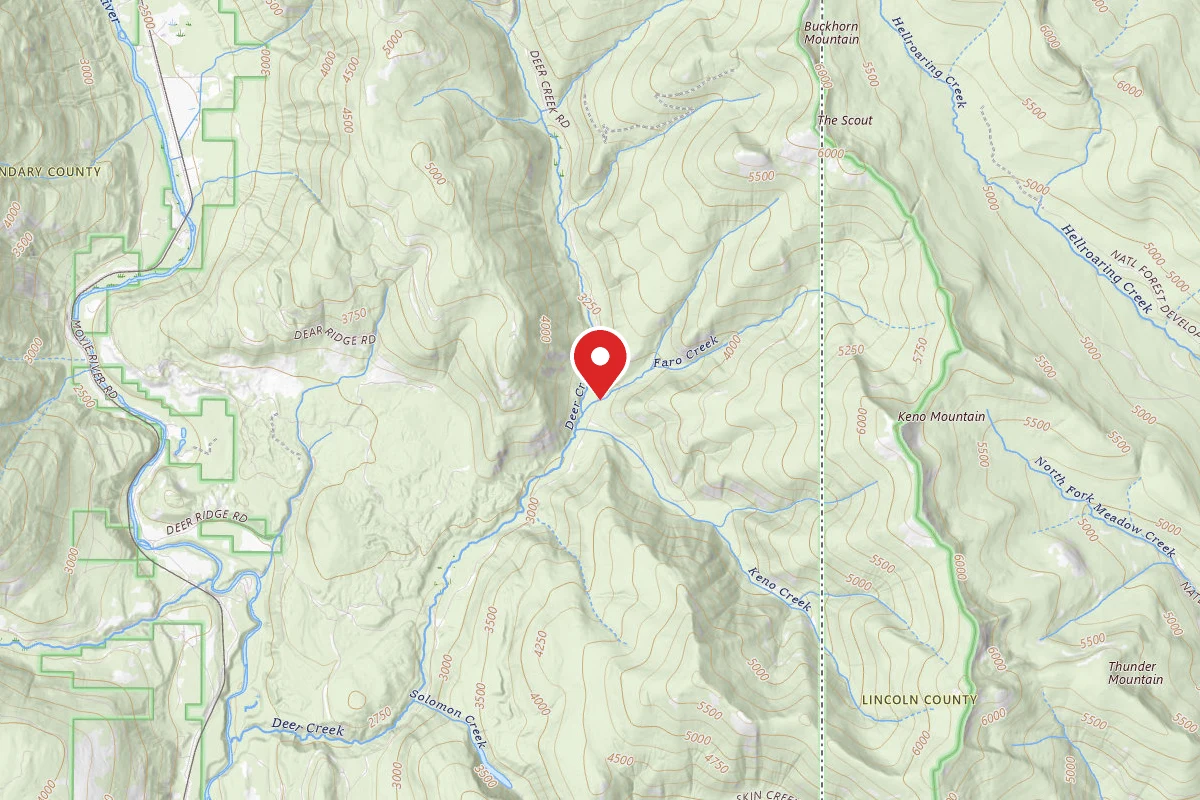 Idaho Panhandle Dispersed Campsite DEER CREEK ROAD 12