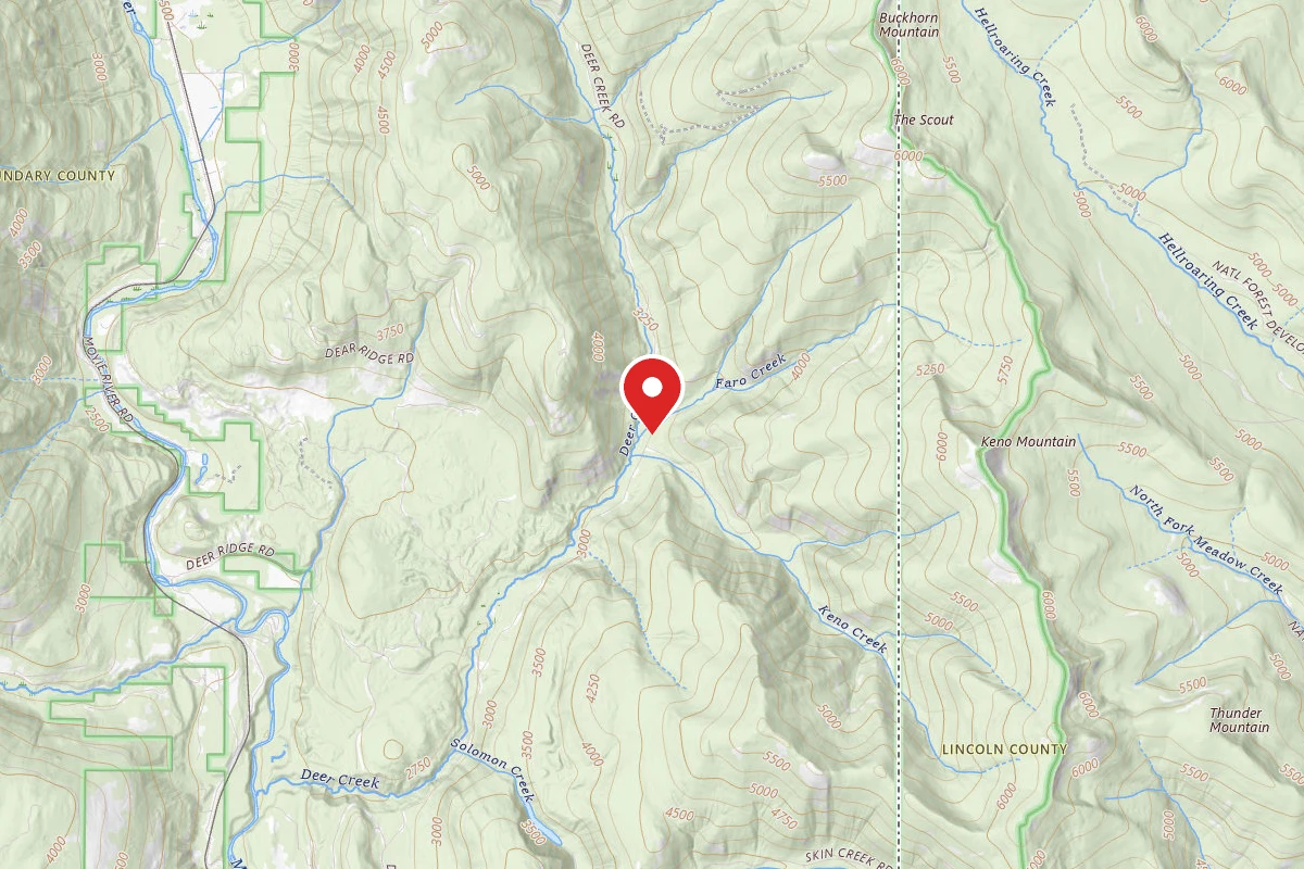 Idaho Panhandle Dispersed Campsite DEER CREEK ROAD 13