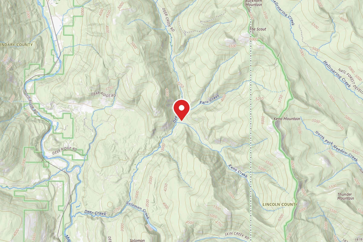 Idaho Panhandle Dispersed Campsite KENO ROAD 02