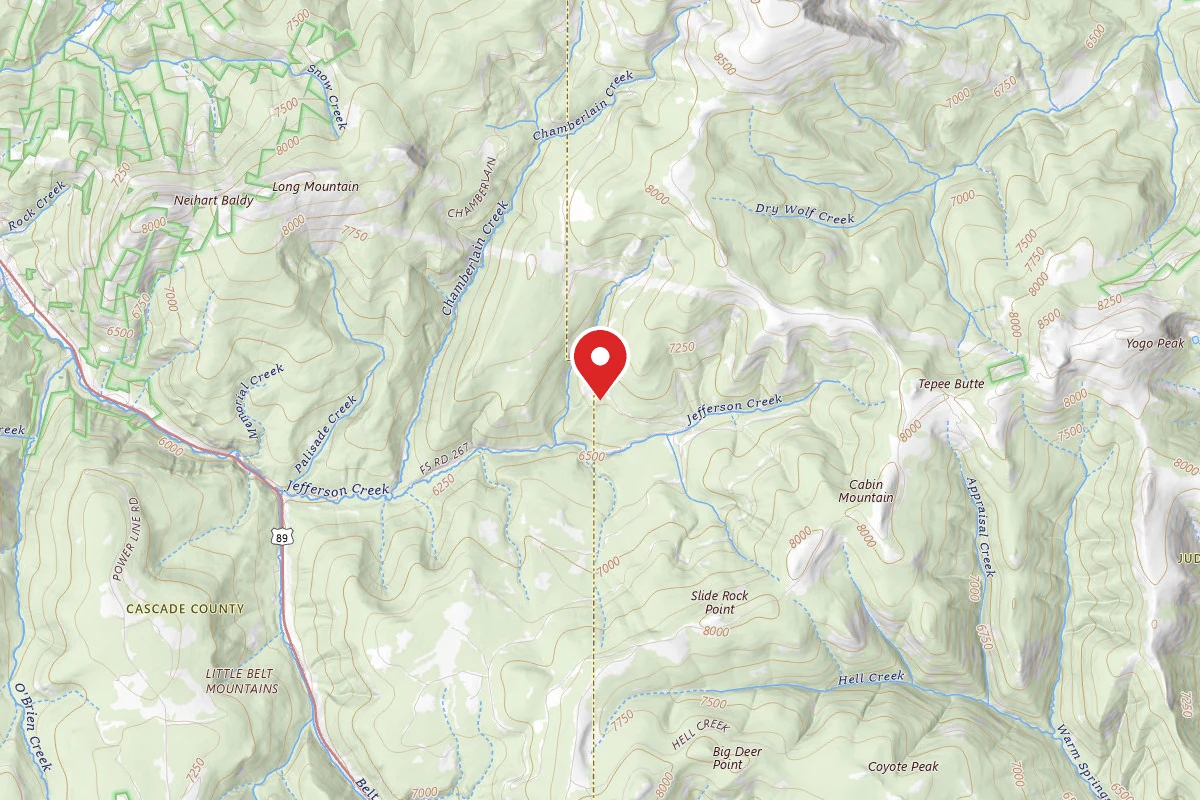 Helena-Lewis and Clark Dispersed Campsite CHAMBERLIN CREEK 3328-05