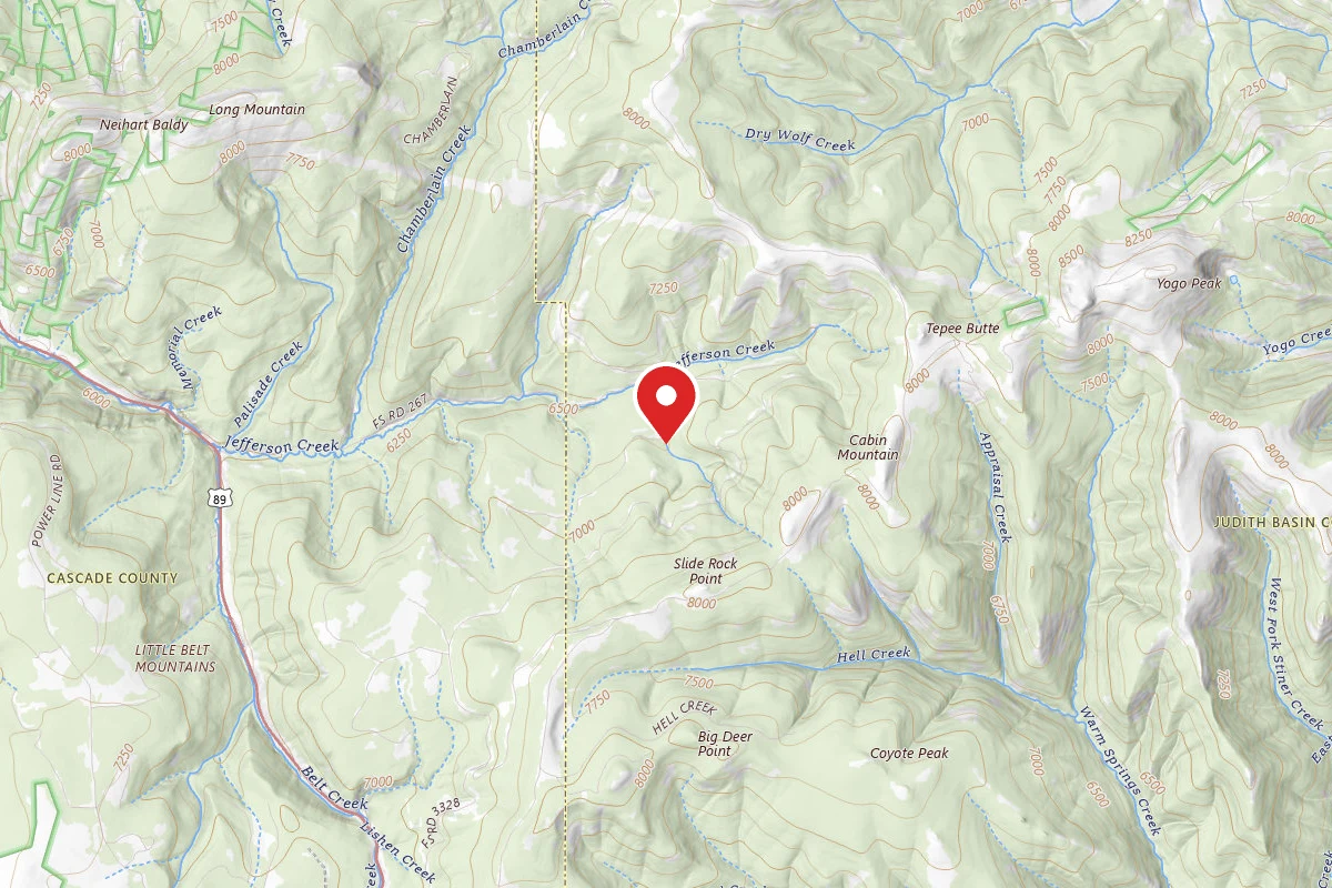 Helena-Lewis and Clark Dispersed Campsite CHAMBERLIN CREEK 3328-06
