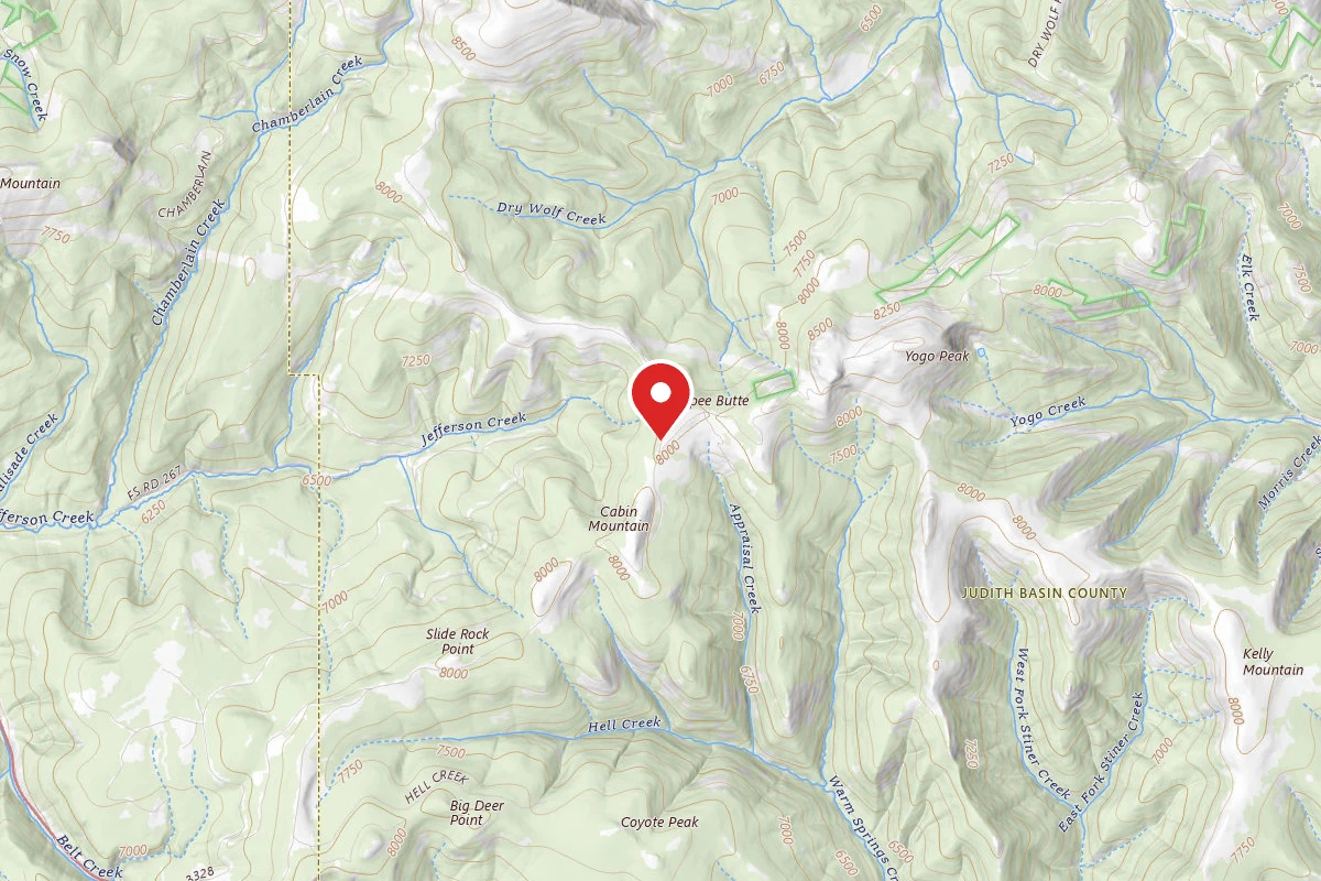 Helena-Lewis and Clark Dispersed Campsite TEPEE BUTTE-3300-07