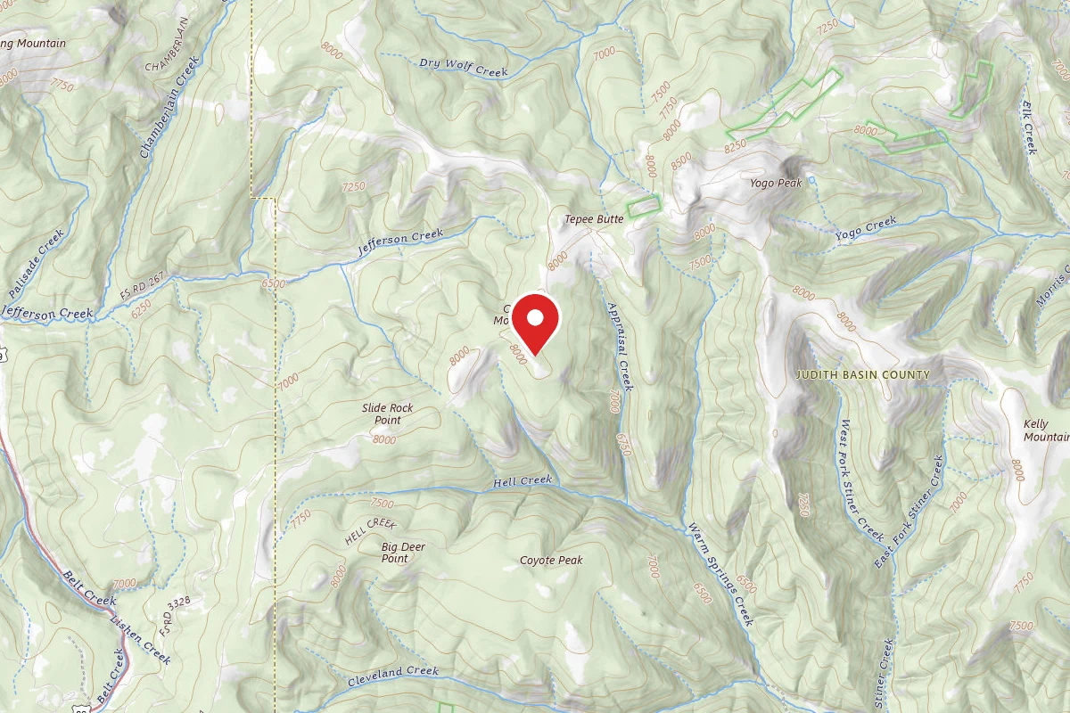 Helena-Lewis and Clark Dispersed Campsite TEPEE BUTTE -251-02