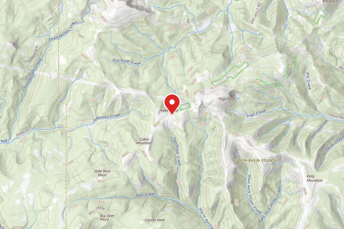 Helena-Lewis and Clark Dispersed Campsite YOGO PEAK-251-07