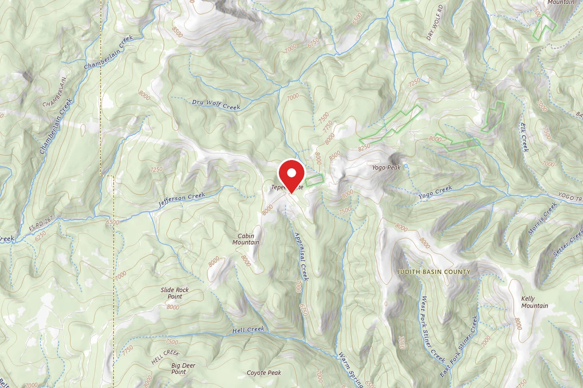 Helena-Lewis and Clark Dispersed Campsite YOGO PEAK-251-08