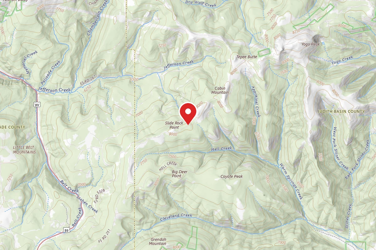 Helena-Lewis and Clark Dispersed Campsite TEPEE BUTTE-251-09
