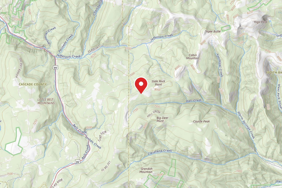 Helena-Lewis and Clark Dispersed Campsite TEPEE BUTTE -251-10
