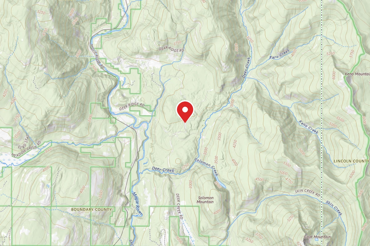 Idaho Panhandle Dispersed Campsite DEER CREEK ROAD 16