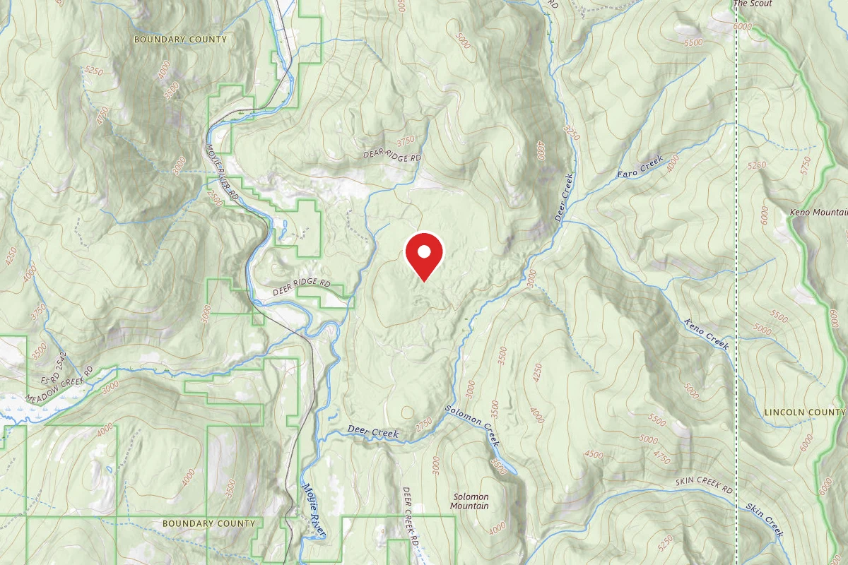 Idaho Panhandle Dispersed Campsite DEER CREEK ROAD 17