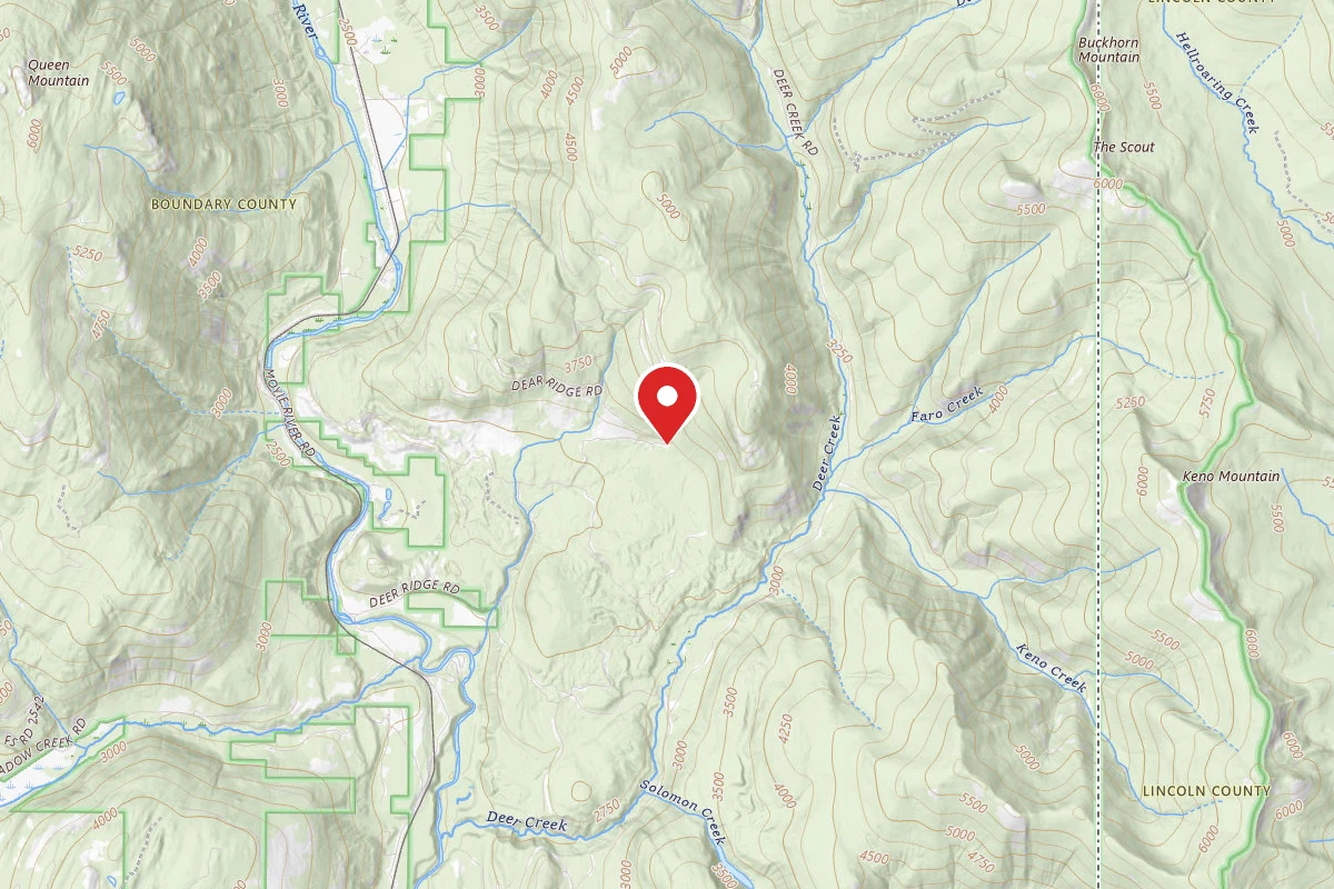 Idaho Panhandle Dispersed Campsite DEER RIDGE 03