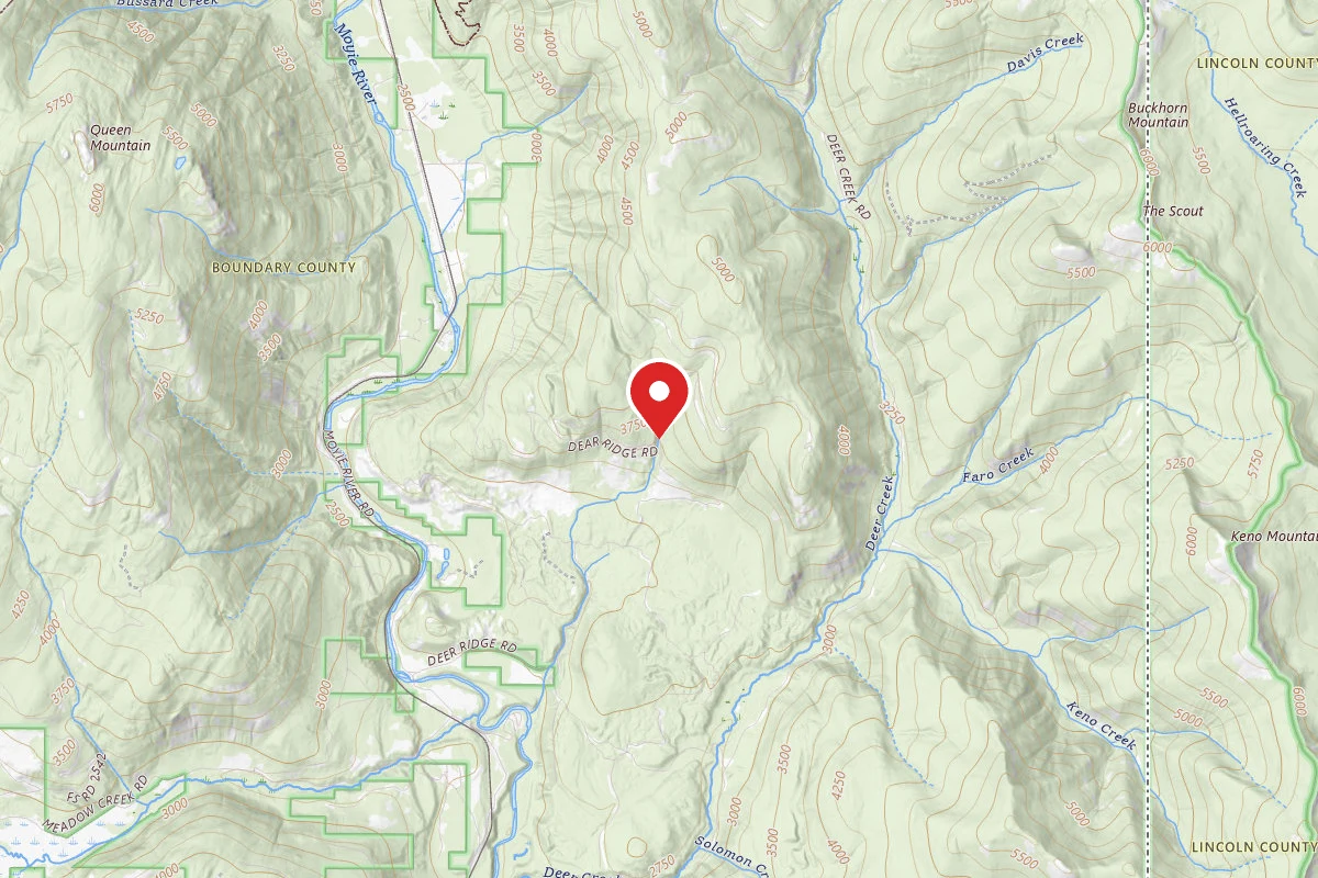 Idaho Panhandle Dispersed Campsite DEER RIDGE 04