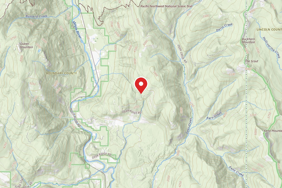 Idaho Panhandle Dispersed Campsite DEER RIDGE 06