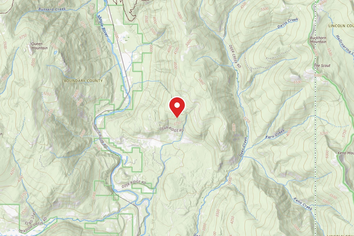 Idaho Panhandle Dispersed Campsite DEER RIDGE 05
