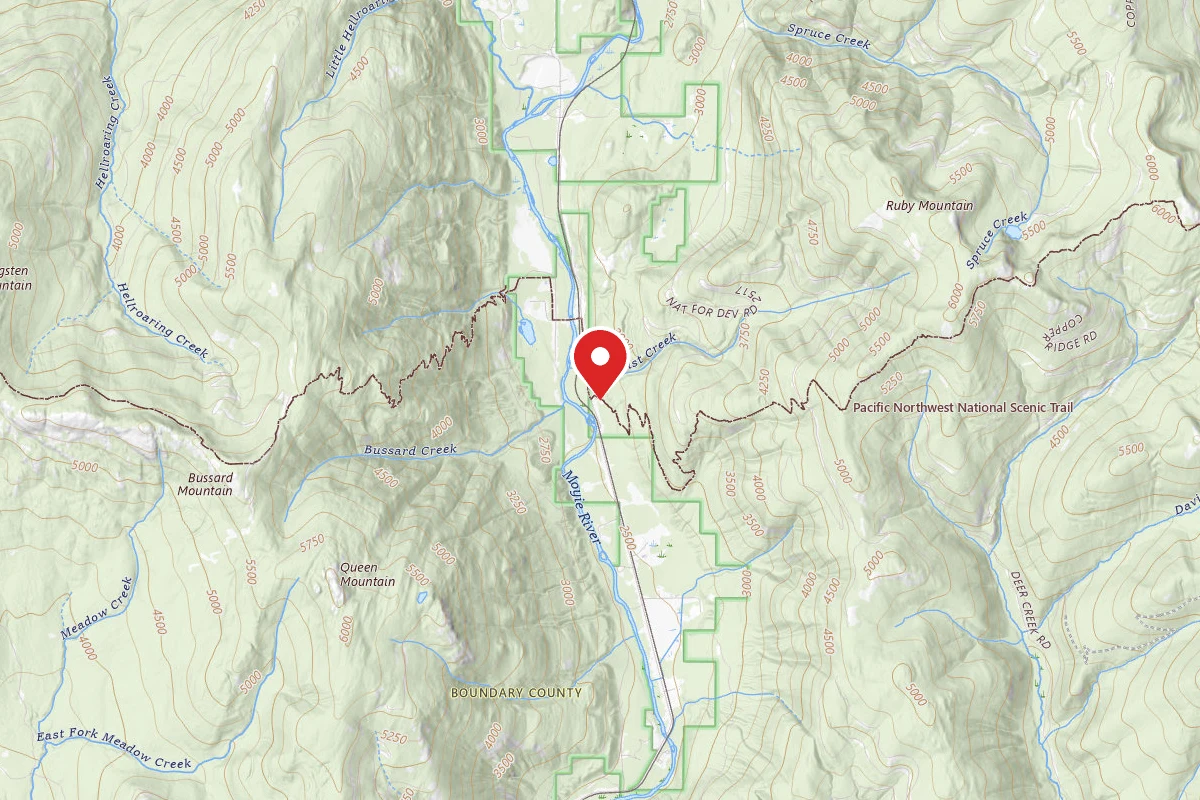Idaho Panhandle Dispersed Campsite RUBY RIDGE 01