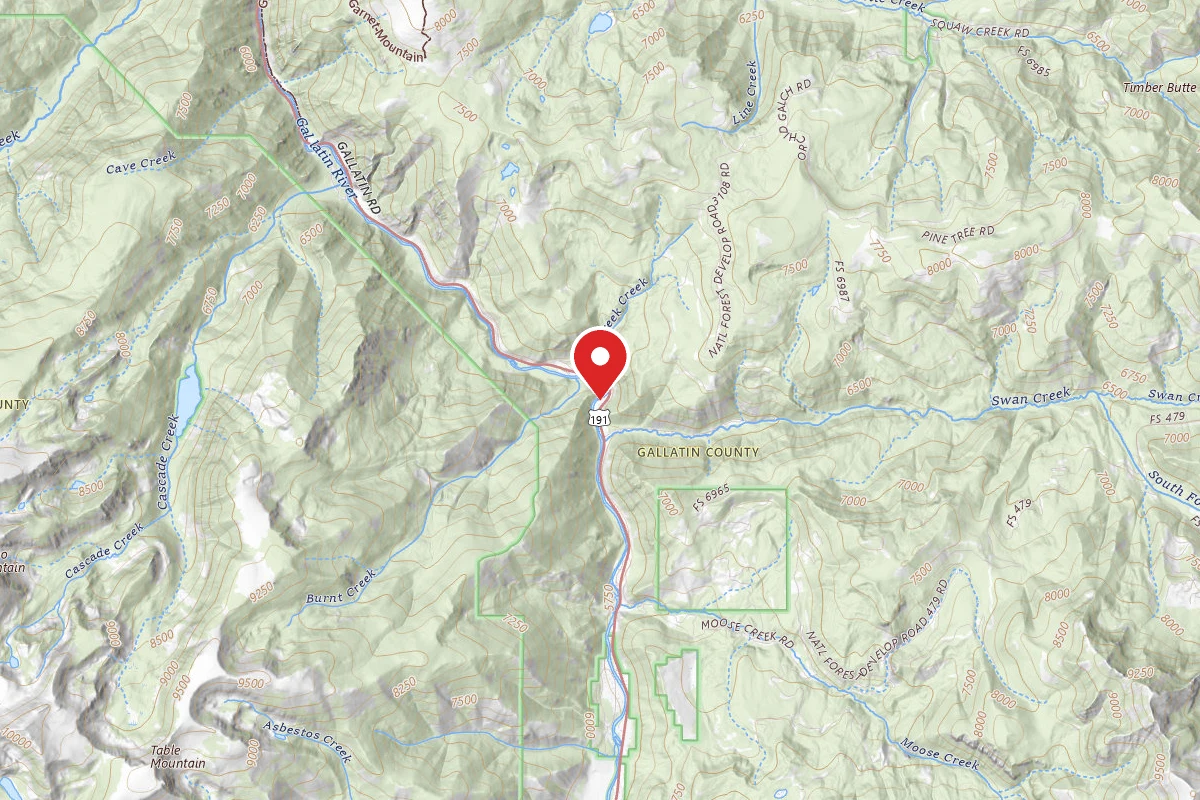 Custer Gallatin Dispersed Campsite HWY191-22