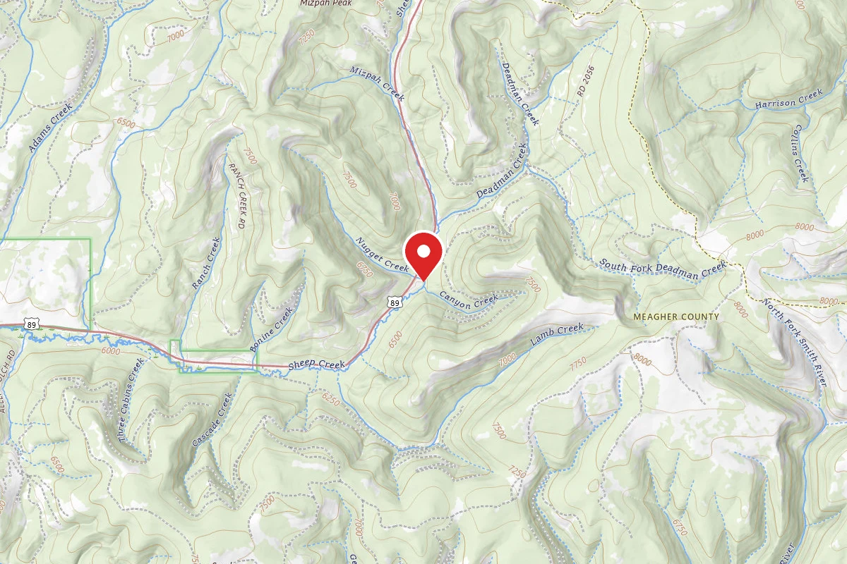 Helena-Lewis and Clark Dispersed Campsite NUGGET CREEK-6461-06