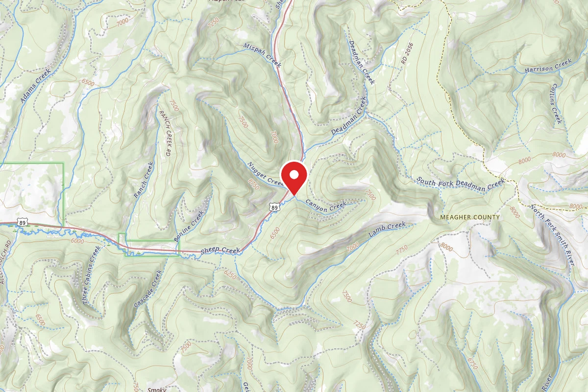 Helena-Lewis and Clark Dispersed Campsite NUGGET CREEK-6461-07