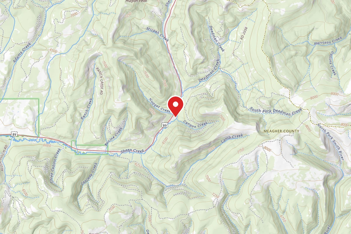 Helena-Lewis and Clark Dispersed Campsite NUGGET CREEK-6461-08