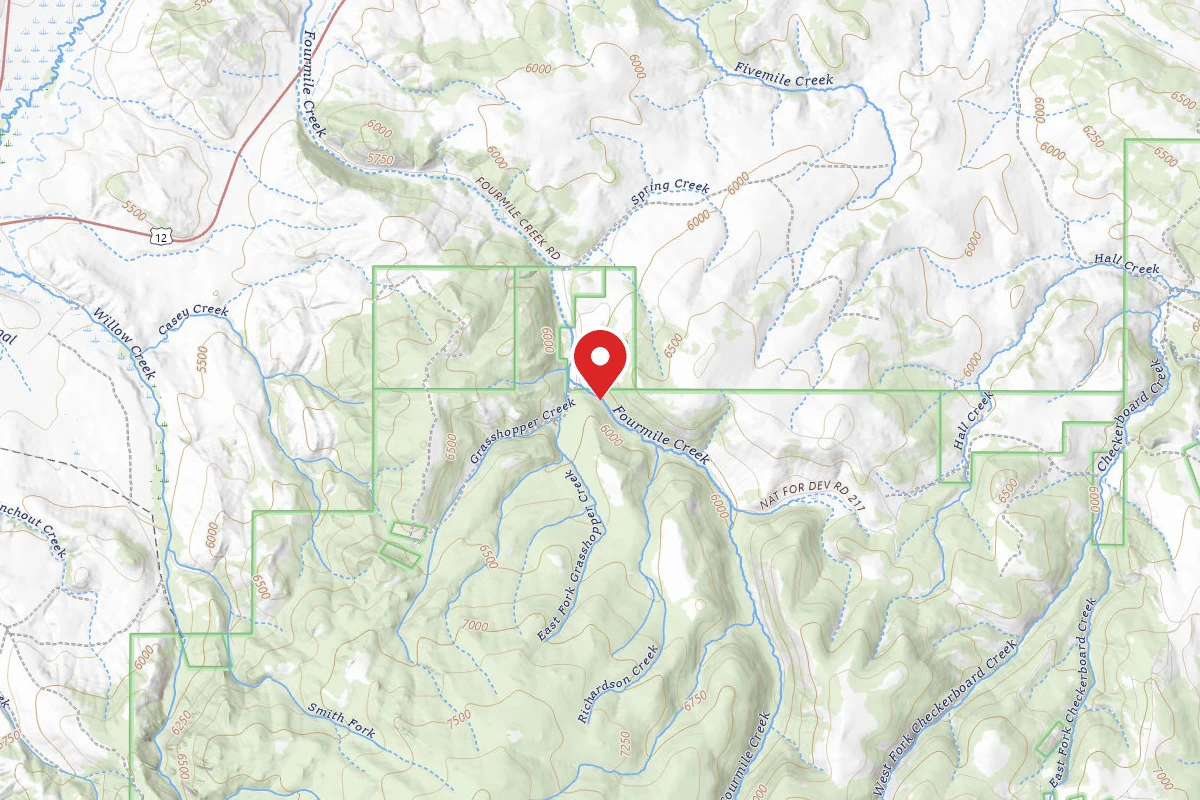 Helena-Lewis and Clark Dispersed Campsite FOUR MILE-211-03