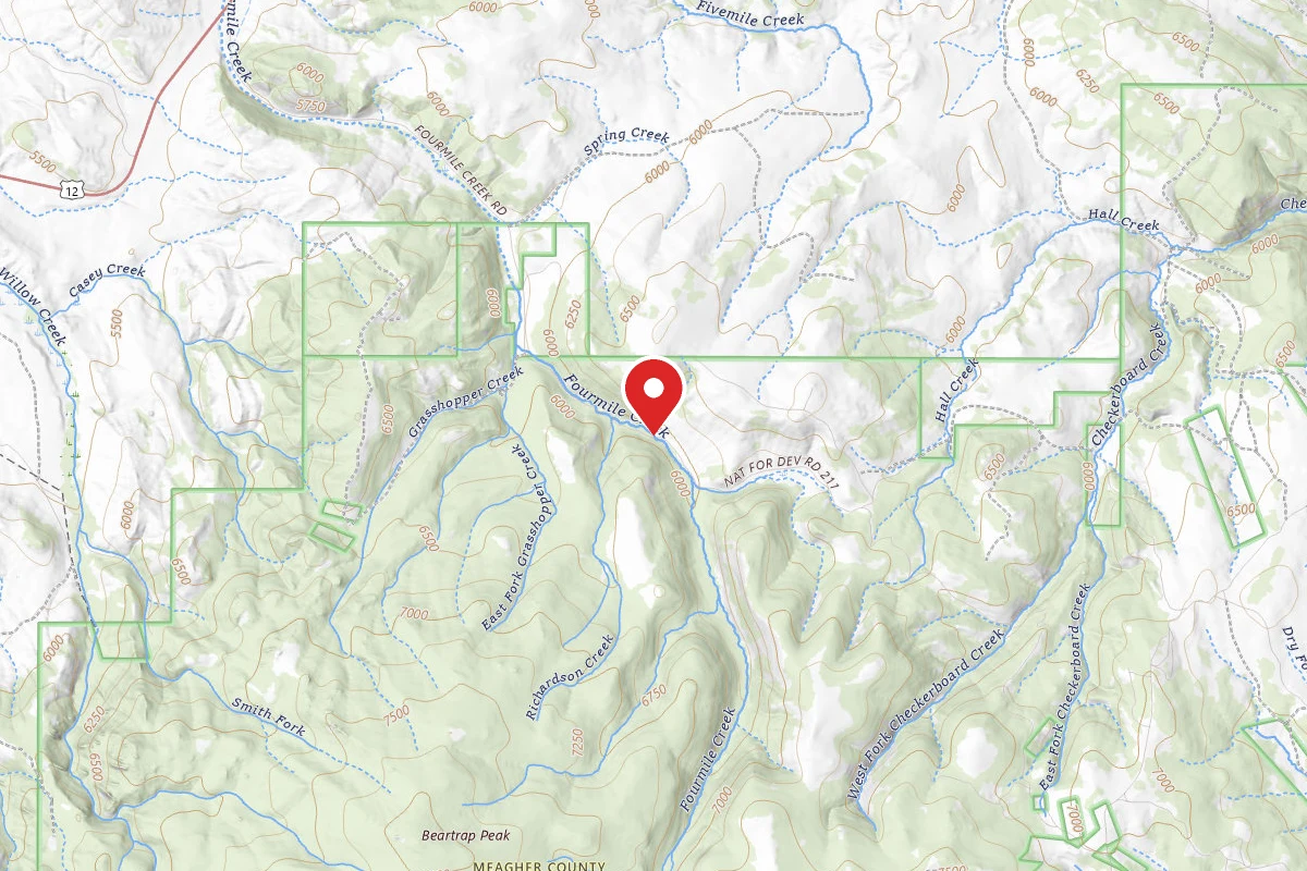 Helena-Lewis and Clark Dispersed Campsite FOUR MILE-211-13
