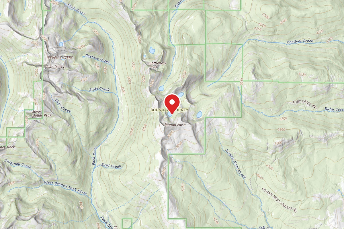 Idaho Panhandle Dispersed Campsite ROMAN NOSE UPPER LAKE (2)