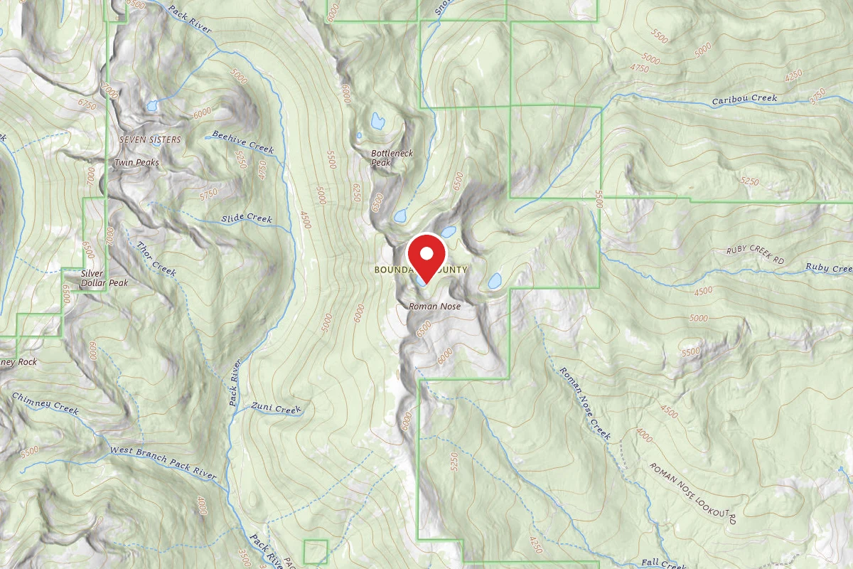 Idaho Panhandle Dispersed Campsite ROMAN NOSE UPPER LAKE (2)