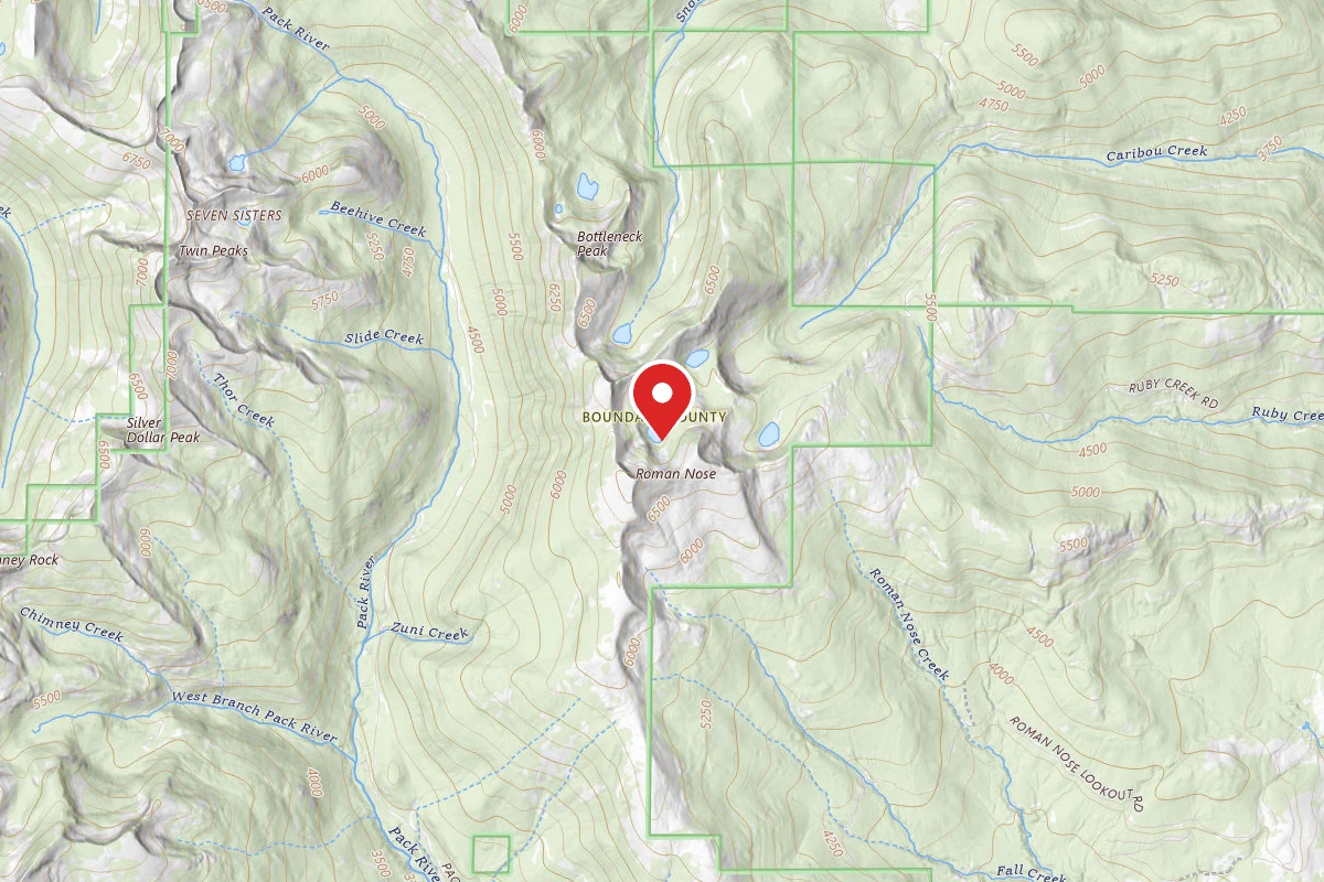 Idaho Panhandle Dispersed Campsite ROMAN NOSE UPPER LAKE (2)