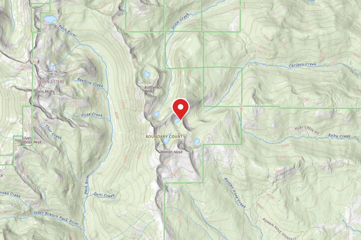 Idaho Panhandle Dispersed Campsite ROMAN NOSE MIDDLE LAKE (1)