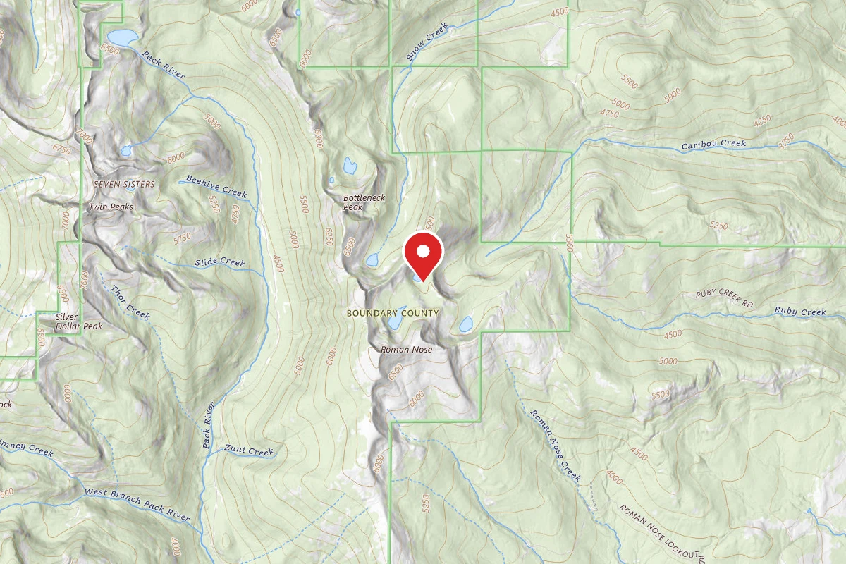 Idaho Panhandle Dispersed Campsite ROMAN NOSE MIDDLE LAKE (1)
