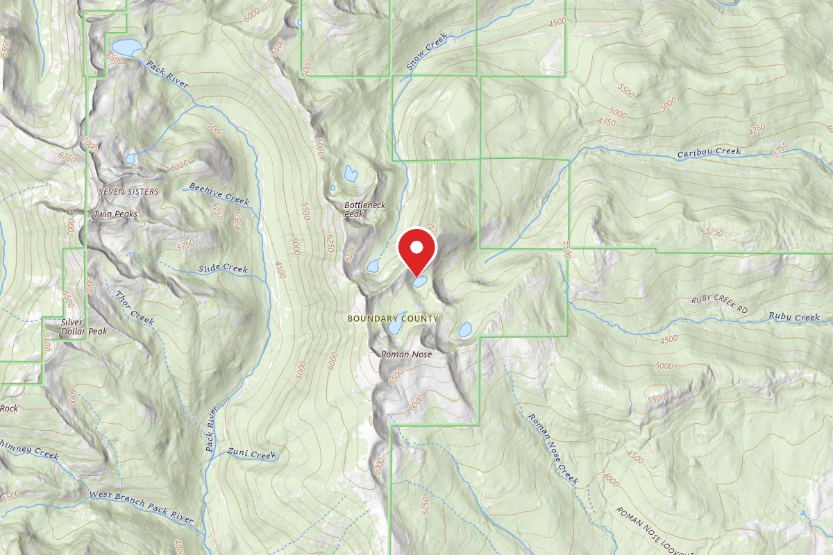 Idaho Panhandle Dispersed Campsite ROMAN NOSE MIDDLE LAKE (1)