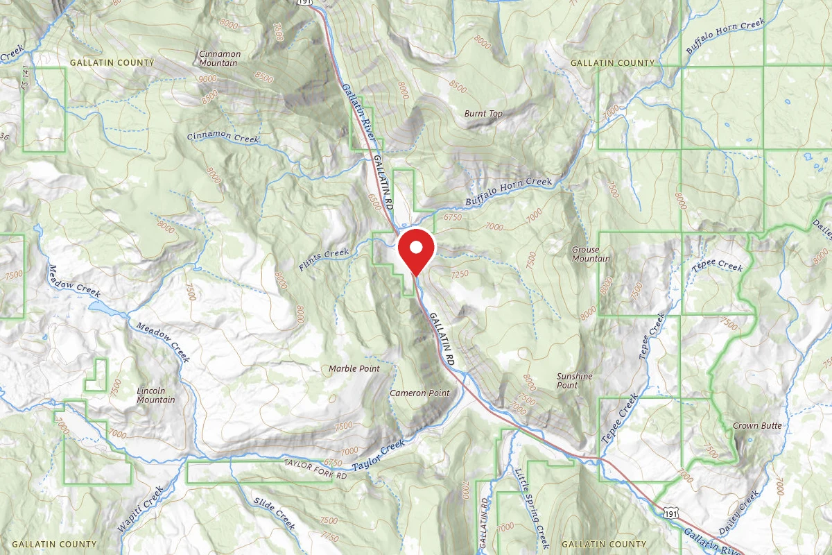 Custer Gallatin Dispersed Campsite HWY191-75