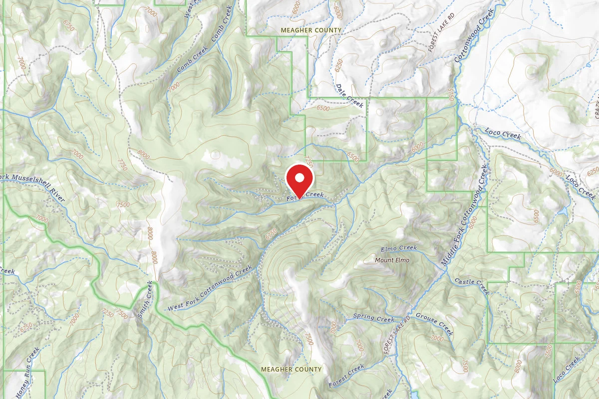 Helena-Lewis and Clark Dispersed Campsite CRAZIES 8911-202